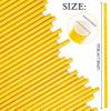 100 Pack Gold Paper Straws - Biodegradable, Disposable Straws for Birthday, Bridal, Baby Shower & Wedding Party Supplies view 2