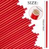 100 Pack Red Biodegradable Paper Straws - Disposable Cake Pop Sticks, Foil Straws for Birthday/Baby Shower Wedding Party Supplies Decorations view 2