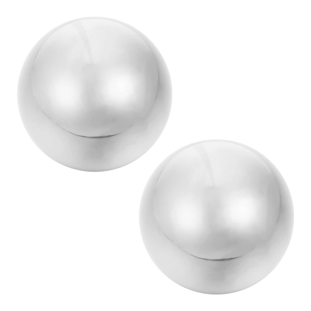 EXCEART 2pcs Stainless Massage Hand Exercise Therapy Tools for Muscle Relaxation and Portable Design for Home Office Use