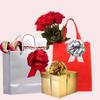 UNIQOOO Assorted Gift Wrap Pull Bow Set of 24, Medium 4'' Large 6'', Bulk for Gift Wrapping Basket Box Bag Dcor, Valentines Day Wedding Birthday Christmas Anniversary, Metallic Rose Gold Red Sliver view 4