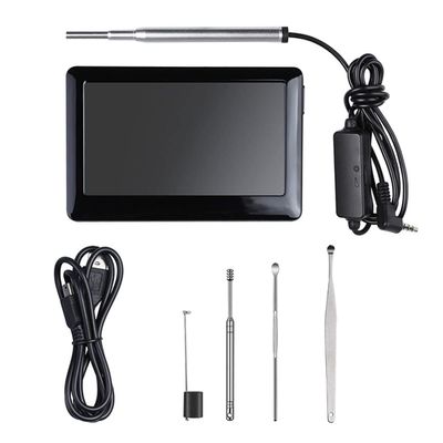Feilx Earwax Removal Tool with Camera, 1080PHD Smart Visual Ear Cleaner with Camera Tool Kit, at Home Ear Infection Detector Ear Wax Remover Otoscope with Light