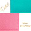 2 Packs Birth Control Pill Case Sleeve Pouch Cover for 4" x 3" Packets Slip Wallet Case Contraceptive Medicine Holder -Cute and Discrete (Pink+Teal) view 3