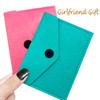 2 Packs Birth Control Pill Case Sleeve Pouch Cover for 4" x 3" Packets Slip Wallet Case Contraceptive Medicine Holder -Cute and Discrete (Pink+Teal) view 4