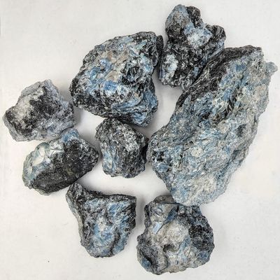 Apex Magnets Blue - Black Kyanite Rough Crystal Pieces- 1/2" - 4 1/2" Approx. - 1 Kg Bulk Lot