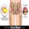 GLUTE BLADE Piriformis Massage Roller, Targeted Trigger Point Massager Tool for Hip, Leg, Lower Back, Muscle Knot Release and Sciatica, 3 Different Heads, Medium Density, Yellow view 3