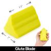 GLUTE BLADE Piriformis Massage Roller, Targeted Trigger Point Massager Tool for Hip, Leg, Lower Back, Muscle Knot Release and Sciatica, 3 Different Heads, Medium Density, Yellow view 4
