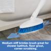 Qaestfy Shower Bathtub Tub and Tile Scrubber Brush with 51'' Adjustable Long Handle Cleaning Brushes Lock in Place Scrub Brush Head for Bathroom Wall Floor Scrubbing Model QAE008 view 4