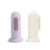 mushie Baby Finger Toothbrush (Soft Lilac/Ivory) 2-Pack view 1