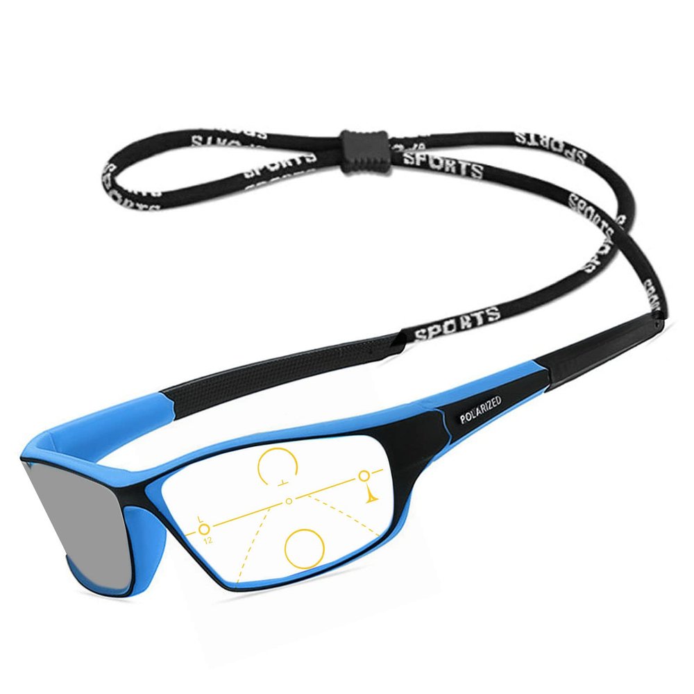 willochra sports square Multifocal Progressive Reading Glasses Mens cycling driving Transition Photochromic Readers Sunglasses (blue, 2.75, multiplier_x)