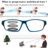 willochra sports square Multifocal Progressive Reading Glasses Mens cycling driving Transition Photochromic Readers Sunglasses (blue, 2.75, multiplier_x) view 4