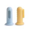 mushie Baby Finger Toothbrush (Powder Blue/Daffodil) 2-Pack view 1