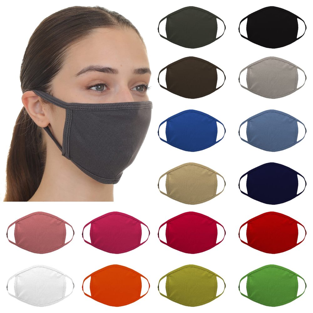 Reusable Cotton Blend Face Mask, Breathable Cotton Cloth Washable Mask, Bulk Order Availability Masks (50 PCs, Red)