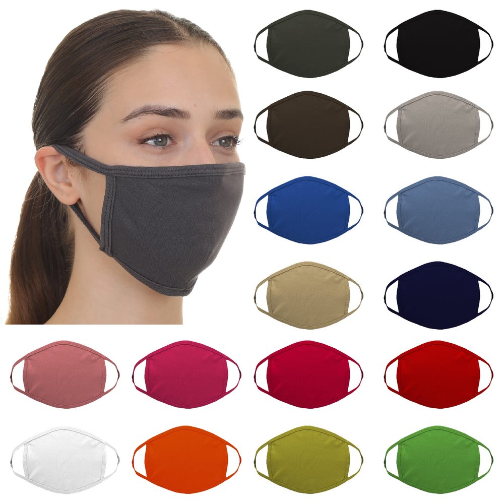 Reusable Cotton Blend Face Mask, Breathable Cotton Cloth Washable Mask, Bulk Order Availability Masks (200 PCs, Lime Green)