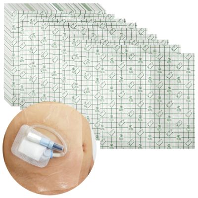 Waterproof Shower Cover Shields for Dialysis Port Picc Line Chest Catheter PD Peritoneal Dialysis Chemo Port Feeding Tube G-Tube Patient Shower Protector, 8"x8" (Pack of 50)