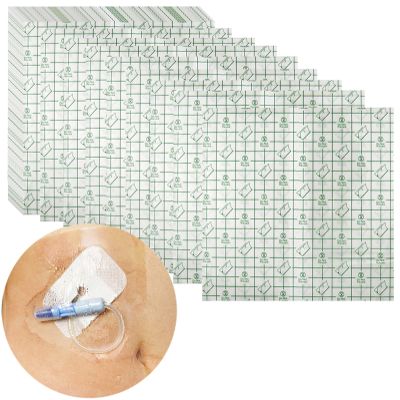 Waterproof Shower Cover Shields for Dialysis Port Picc Line Chest Catheter PD Peritoneal Dialysis Chemo Port Feeding Tube G-Tube Patient Shower Protector, 6"x6"(Pack of 50)