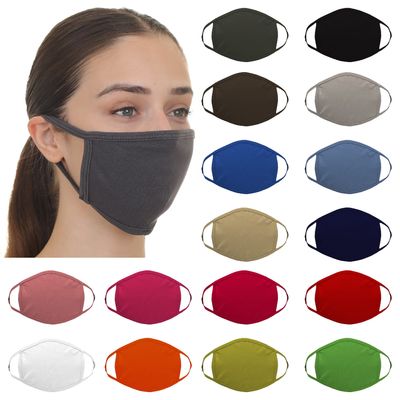 Reusable Cotton Blend Face Mask, Breathable Cotton Cloth Washable Mask, Bulk Order Availability Masks (200 PCs, Dark Gray)