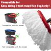 4 Pack Mop Replacement Heads Compatible with Ocedar Mops Replace Head EasyWring Spin Mop Heads Replacements - Includes 1 Rotating Mops Base, Microfiber Mop Refills, Easy Cleaning view 2