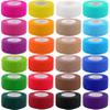 24 Pack Self Adhesive Bandage Wrap,Cohesive Wrap Bandages,Self Adherent Wrap 1 Inch X 5 Yards,Breathable Stretch Sports Tape,Elastic Self Adhesive Tape for Sports Wrist Ankle Athletic view 1