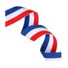 10M Tricolour Decorative Nylon Ribbon Red White Blue for Accessory Making Gift Wrapping National Celebrations (10M X 25MM) view 2