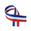 10M Tricolour Decorative Nylon Ribbon Red White Blue for Accessory Making Gift Wrapping National Celebrations (10M X 25MM) view 3