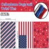 Whaline 150Pcs 4th of July Cello Bags 3 Design Patriotic Stars Stripes Cellophane Bags with Twist Tie American Flag Party Candy Goodie Treat Bag for Independence Day Memorial Day Party Favor Supplies view 2