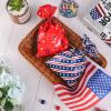 Whaline 150Pcs 4th of July Cello Bags 3 Design Patriotic Stars Stripes Cellophane Bags with Twist Tie American Flag Party Candy Goodie Treat Bag for Independence Day Memorial Day Party Favor Supplies view 3