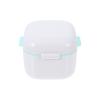 Yardwe Denture Bath Case Cup Box Portable False Teeth Holder Storage Soak Container Orthodontic Retainer Case with Strainer Basket for Travel Cleaning White view 1