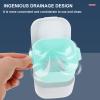 Yardwe Denture Bath Case Cup Box Portable False Teeth Holder Storage Soak Container Orthodontic Retainer Case with Strainer Basket for Travel Cleaning White view 3