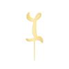 Vinisong Personalized Initial Letter I Cake Toppers Acrylic Cake Topper Gold Cake Decorations Party Supplies for Children or Adults Perfect for Birthday Wedding Anniversary Party view 2