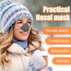 FOMIYES Wool Weaving Grey Nose Warmer Nose Cover Winter for Men Women Anti Air Conditioning Dry Sleep Cover (Grey) view 2
