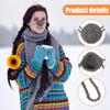 FOMIYES Wool Weaving Grey Nose Warmer Nose Cover Winter for Men Women Anti Air Conditioning Dry Sleep Cover (Grey) view 3
