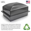 Crowne Vault Recycled Urn Vault for Underground Burial | Fortified Container to Cremation Urns for Cemetery and Ground Burials | Made in The USA and Responsibly Manufactured (Regent, Carbon) view 2
