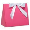 Peekaboo Tent Favor Boxes with Ribbon, 9 X 3-1/2 X 7 Hot Pink, Pink, Package 50 | Quantity: 50 Gusset - 3 1/2'' view 1
