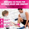 Perfect Remedy 2-Pack Gel Ice Packs for Injuries, Soft and Flexible Hot & Cold Compress, Soothing Ice Pack Aid for Sprains Strains & Soreness conditions, Alternative to Hot Water Bottles (Pink, Large) view 3