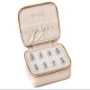 Weekly Pill Organizer 7 Day  Travel Pill Case for Vitamins & Medication, Premium Vegan Leather Pill Box with Removable Daily Compartments, Portable Supplement Organizer with Secure Zipper (Cream) view 1