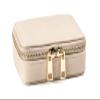 Weekly Pill Organizer 7 Day  Travel Pill Case for Vitamins & Medication, Premium Vegan Leather Pill Box with Removable Daily Compartments, Portable Supplement Organizer with Secure Zipper (Cream) view 2