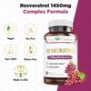 Pure O Elements Resveratrol 1450mg Extra Strength Formula to Promote Better Skin and Immunity with Green Tea, Grape Seed Ext,Red Wine Extract and Others 90 Days Supply view 4