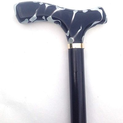 NUBAOzy Wooden Cane Walking Stick Crutches Folding Cane Walking aid Acrylic Material Old Cane Walking Stick Solid Wood Wood Canes (Color : BBlack)