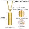 Rofusn Cross Celtic Knot Cremation Urn Keepsake Pendant for Ashes/Pet Ash Memorial Gift, Capsule Pendant Necklace Jewelry-Gold view 4