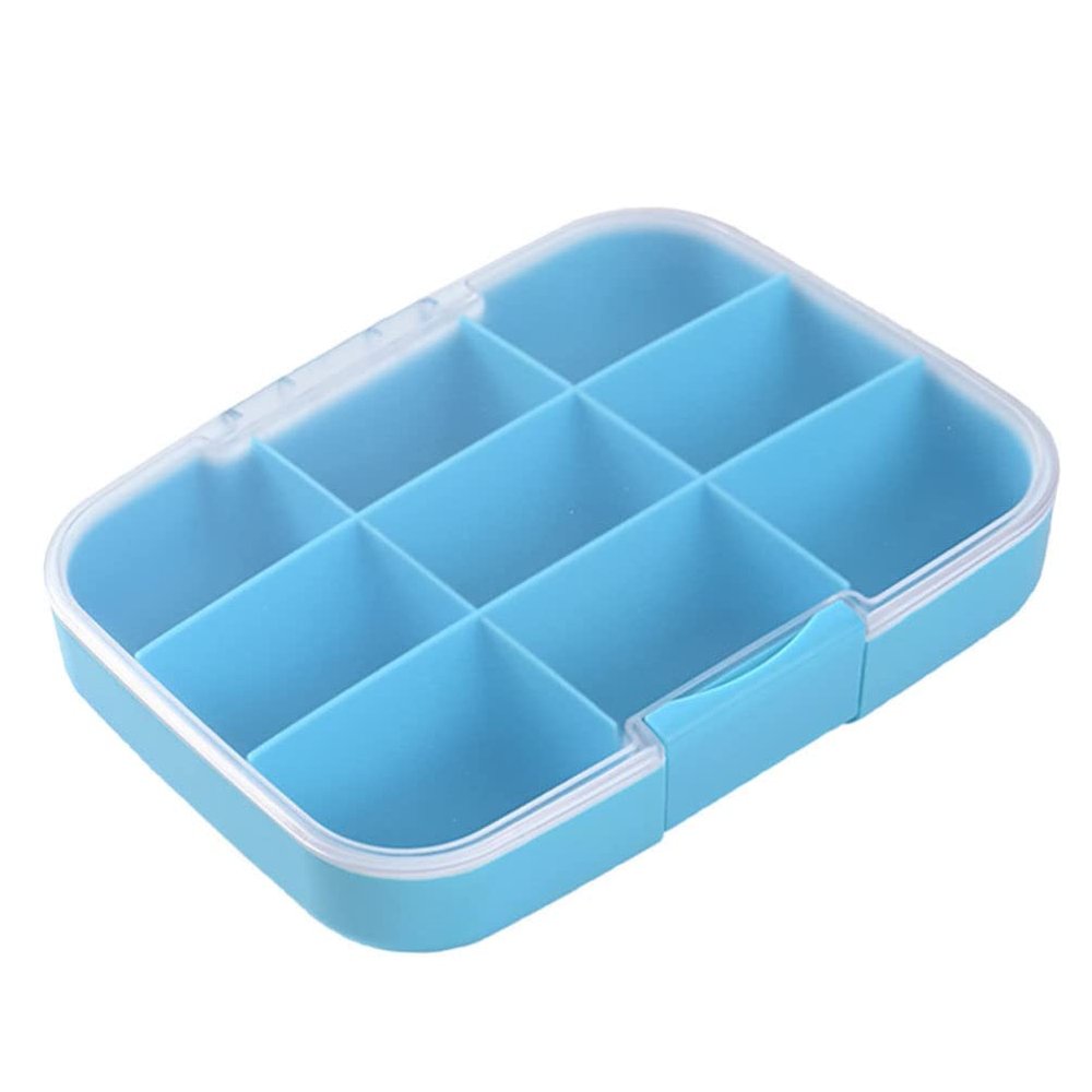 Medicine Organizer Large Compartment Tablets Case for Travel Durable Storage Tight Seal for Vitamins Daily Medication