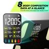 RunStar Scale for Body Weight, 8 Electrodes High Accurate Rechargeable Composition Analyzer with BMR Index Body Fat Digital Scale Composition Muscle & Fat Measurement Large Display 400lb view 2