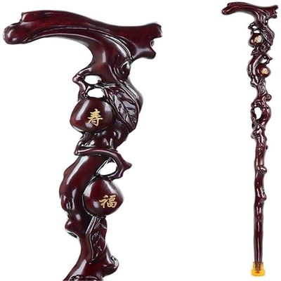 NUBAOzy Wooden Cane Walking Stick Natural Wooden Walking Sticks with Handle Massage Function Walker Assisting Unisex Wooden Stick for The Elderly-Mobility Walking Stick Wood Canes