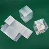 BENECREAT 15Pcs Clear Gift Boxes Rectangle Transparent PVC Favor Boxes 3.9x3.9x5.5'' for Wedding Party Treat Candy Cupcakes, Mother's Day Festival Gift Packaging view 4
