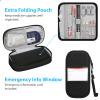 MEDMAX Insulin Cooler Travel Case with 2 Ice Pack, Water Resistant Insulated Diabetic Medication Organizer Carrying Bag with Extra Pouch for Insulin Pen and Other Diabetic Supplies (Black) view 3