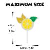 Fruit Lemon Dessert Cupcake Topper Gold Glitter Summer Main Squeeze Party Theme Decor Supplies Baby Shower Boy Girl Happy Birthday Party Decorations Set 18pcs view 4