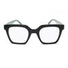2SeeLife Oversized Square Blue Light Reading Glasses for Women (Black Green, +1.00) view 1