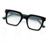 2SeeLife Oversized Square Blue Light Reading Glasses for Women (Black Green, +1.75) view 2