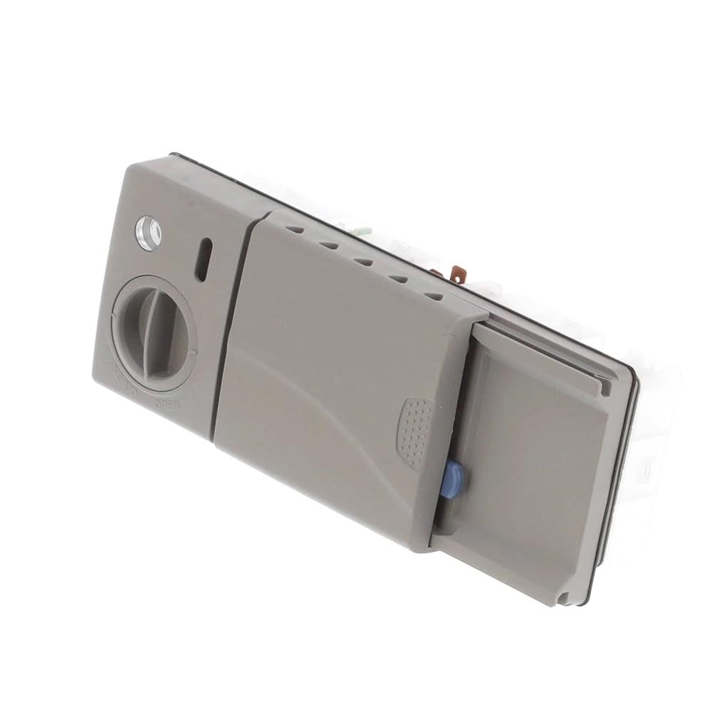 DD59-01002A Dishwasher Detergent & Rinse Aid Dispenser Assembly (OEM) 7.7 * 3.3 * 2.2 in - Compatible Replacement With Samsung Dishwasher Parts