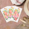 100 Floral Guest Napkins 3 Ply Bathroom Napkins Guest Disposable, Blossom Flowers Dinner Napkins, Decorative Hand Towels for Bathroom Holiday Wedding Baby Shower Birthday Party view 2