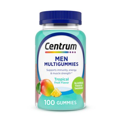 Centrum Men's Multivitamin Gummies, Immune, Energy, Healthy Appearance Support, 100 Count, 50 Day Supply